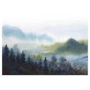 'Misty Mountain Himalayan Landscape' (Print)